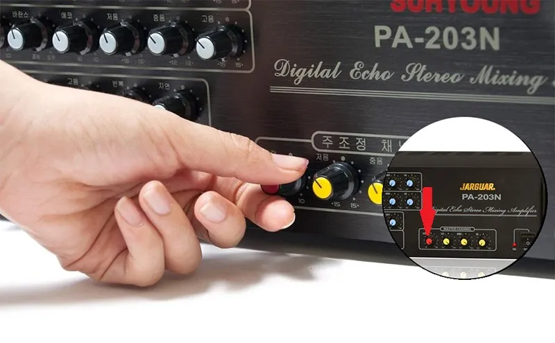 Amply mở to bị ngắt do nguồn áp sụt