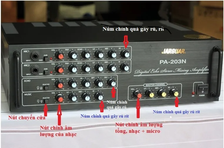 Amply mở to bị ngắt do lỗi mạch tiền khuếch đại